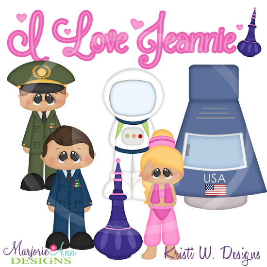 I Love Jeannie SVG Cutting Files Includes Clipart - Click Image to Close